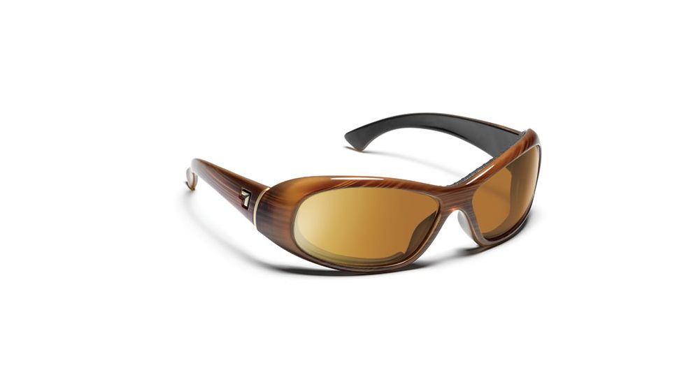 7eye 564142 Womens Zephyr Rx Progressive Sunglasses Airdam Sandalwood Frames