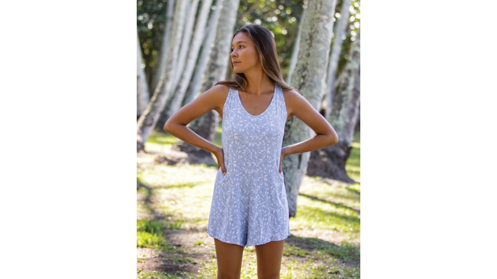 Body Glove Flowery Skies Irina Romper - Baby Blue B0DBF7D1, XS, BABY BLUE/FLOWERY SKIES PRT, 39613690-414-XS