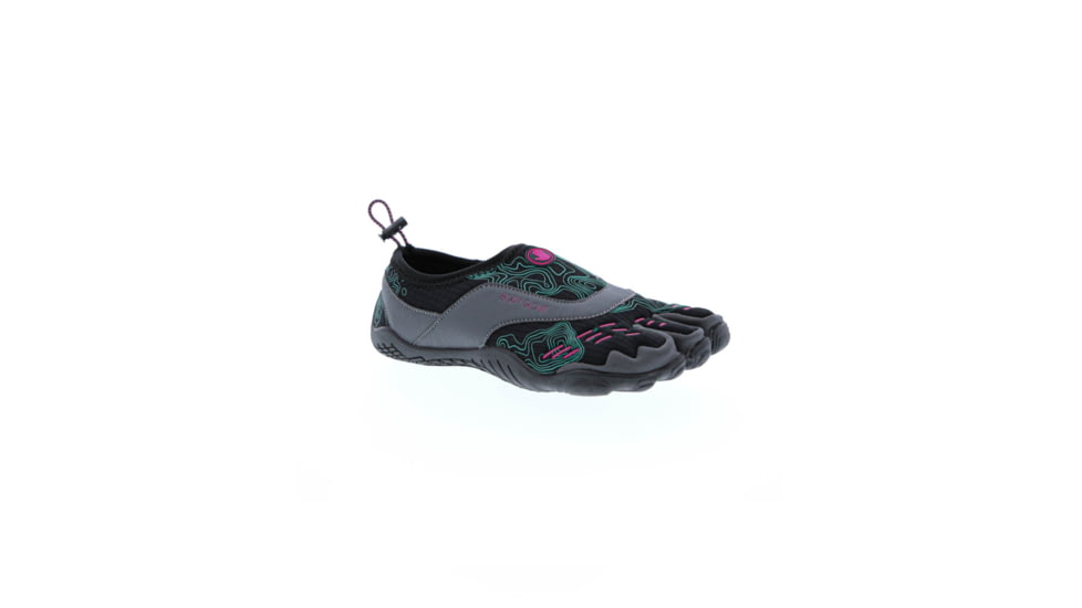 Aquapac Womens 3T Barefoot Cinch Water Shoes - Black/Fuschia D5406369, 9, Black/Fuschia, 3TBFC23W-BLKSPLFUC-9