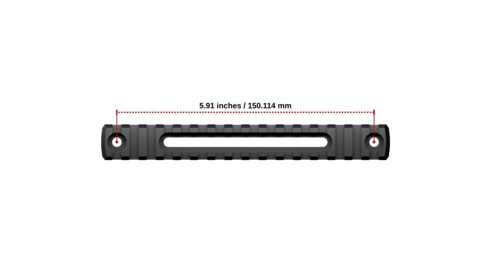 Accuracy Solutions Elongated Holes Picatinny Rail