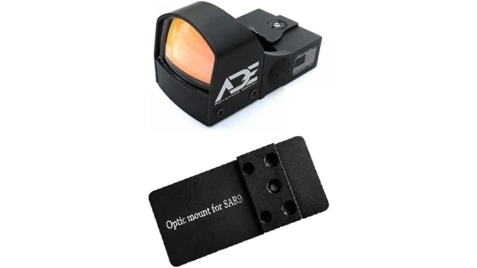 ADE Advanced Optics RD3-009 Shake Awake 1x Reflex Red Dot Sight w/SAR 9 USA SAR9 Optic Mount Plate