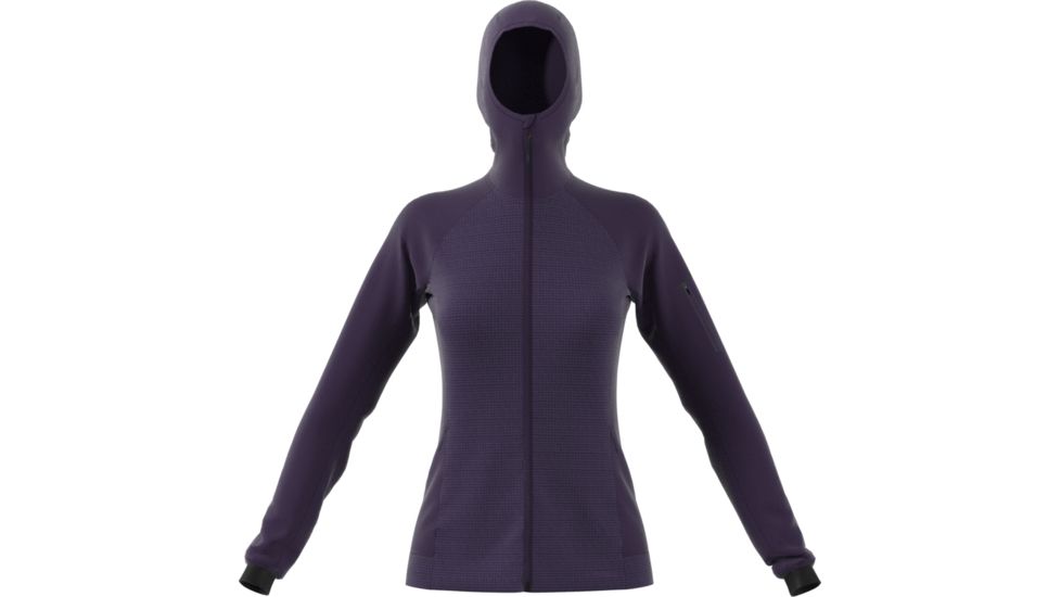 Adidas Terrex Stockhorn Fleece Hoodie II - Womens, Legend Purple, DT4095-DEMO
