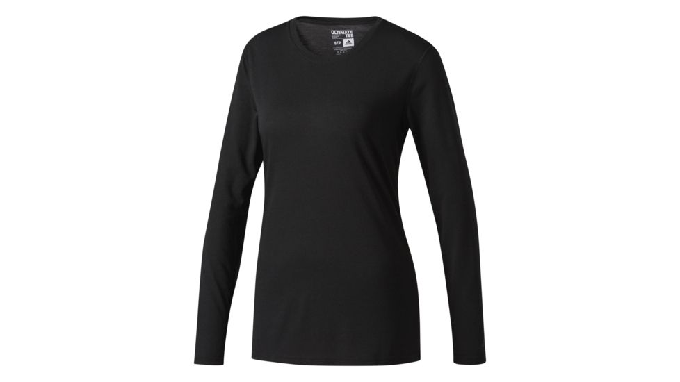 Adidas Terrex Ultimate Women's Long Sleeve Tee, Black/Black, Large, BP5212-L