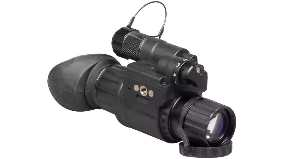 AGM Global Vision Wolf-14 NW1 1x25mm Night Vision Monocular, Gen 2+, White Phosphor Level 1, Black, 11W14122154011