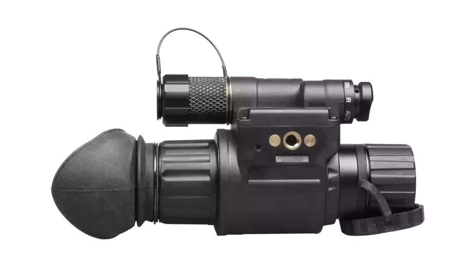 AGM Global Vision Wolf-14 NW1 1x25mm Night Vision Monocular, Gen 2+, White Phosphor Level 1, Black, 11W14122154011