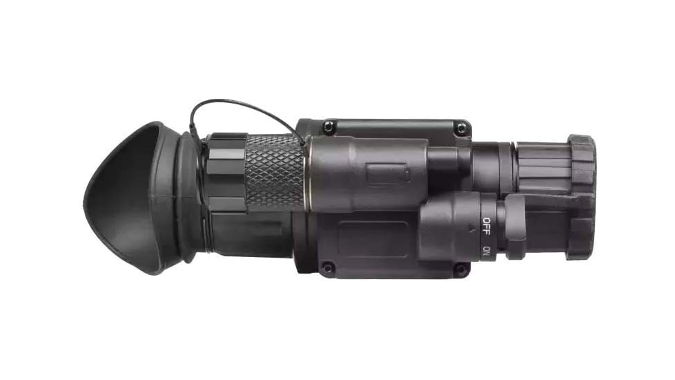 AGM Global Vision Wolf-14 NW1 1x25mm Night Vision Monocular, Gen 2+, White Phosphor Level 1, Black, 11W14122154011