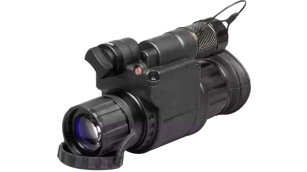 AGM Global Vision Wolf-14 NW1 1x25mm Night Vision Monocular, Gen 2+, White Phosphor Level 1, Black, 11W14122154011