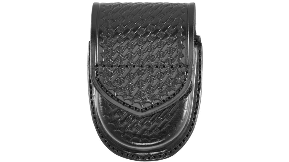 Aker Leather Aker - 500d Compact Round Double Handcuff Case - A500D-BW-V