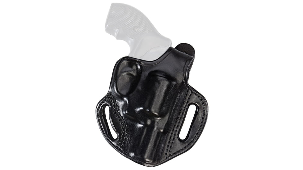 Aker Leather Model 137 Bodyguard Revolver Holster, N-Frame 4in, Right, Plain, Black, H137BPR-LRG4