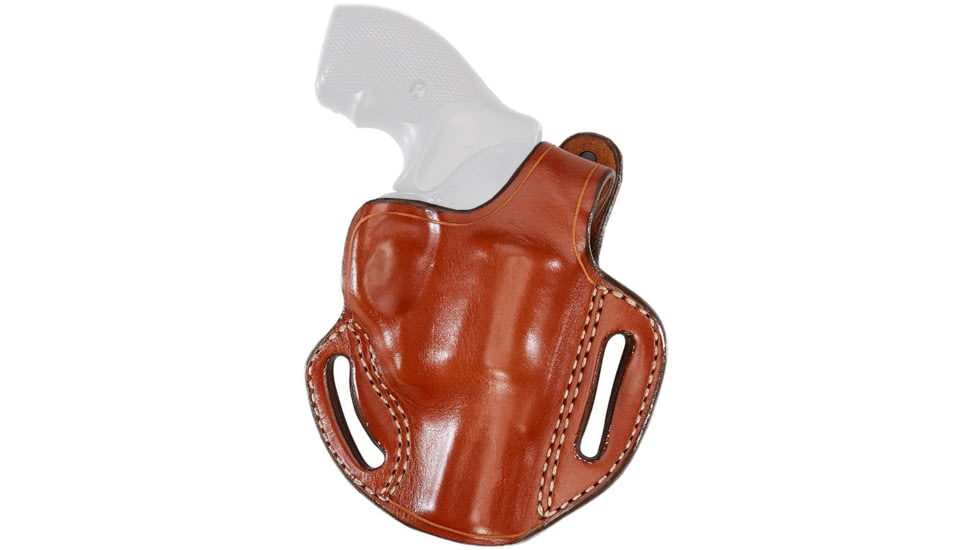 USED Aker Leather Model 137 Bodyguard Revolver Holster, J-Frame 2in, Left, Plain, Tan, H137TPL-SM2, EDEMO1