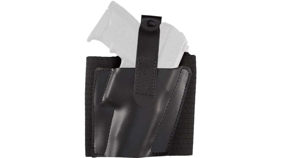 Aker Leather Model 157 Comfort Flex 2 Ankle Holster, Glock 43, Right, Plain, Black, H157BPR-GL43