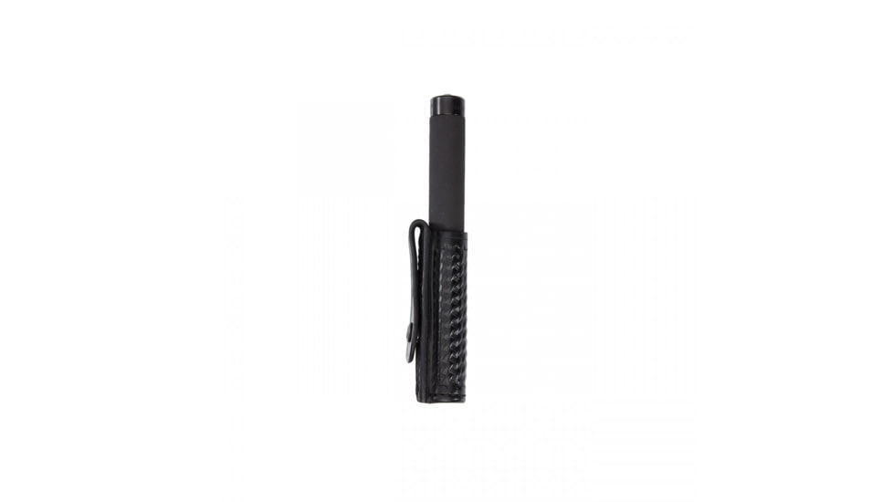 Aker Leather Model 552 Expandable Baton Holder, Basketweave, Black, A552-BW-F21