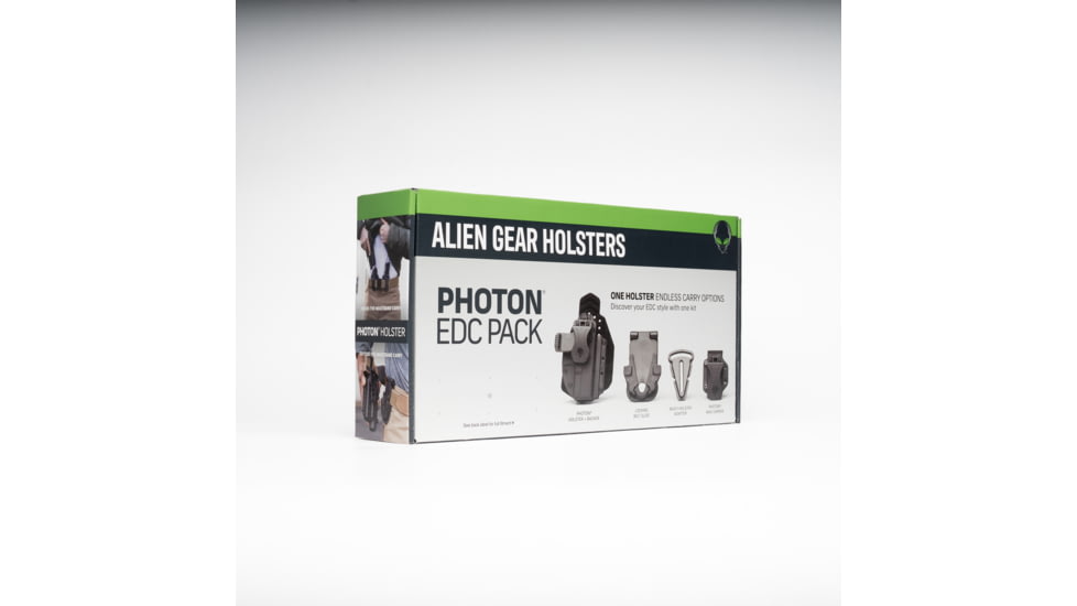Alien Gear Holsters Photon EDC Pack Polymer IWB Holster, Sig P365/X/SAS, Ambidextrous Hand, Matte Black, PHO-0900-BK-L0-EDC