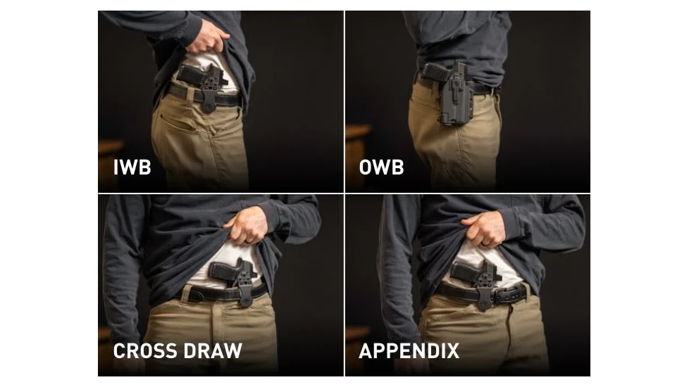 Alien Gear Holsters Photon Non-Light Polymer IWB Holster, Taurus G3C/G2C/PT111 G2/PT140 G2, Ambi Hand, Black, PHO-1042-L0-D