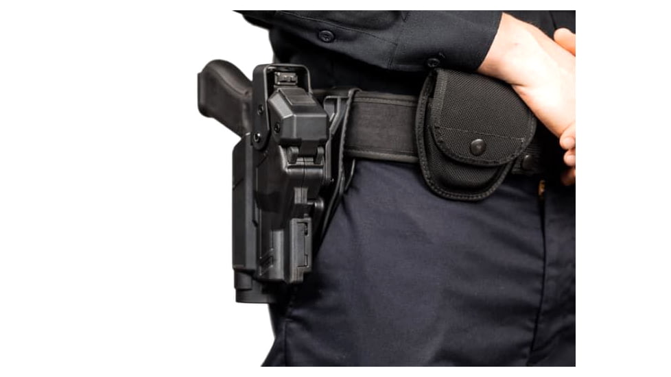 Alien Gear Holsters Rapid Force Level II Light Bearing Paddle Holsters, Glock 19, Left, Matte, Black, 00193858024257