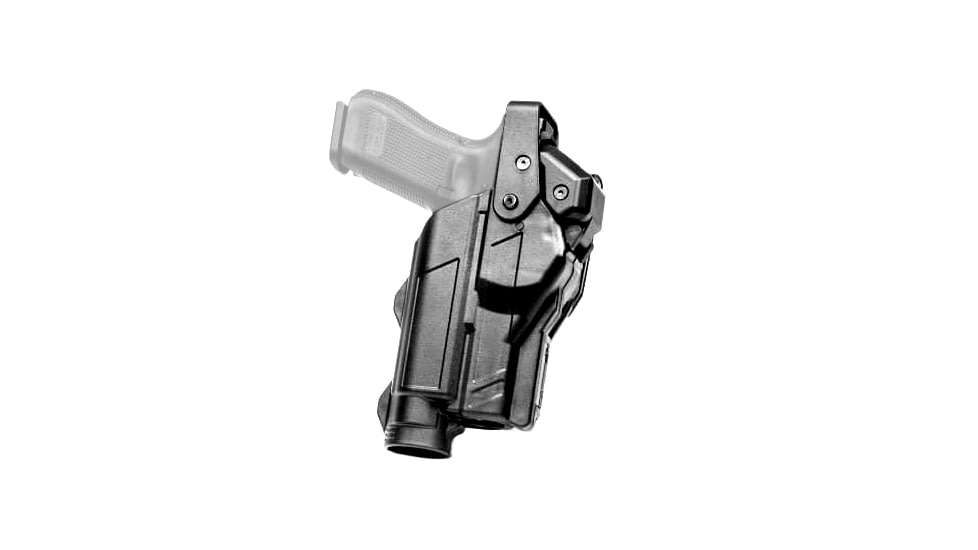 Alien Gear Holsters Rapid Force Level II Light Bearing Paddle Holsters, Glock 19, Left, Matte, Black, 00193858024257