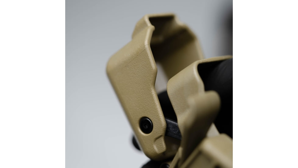 Alien Gear Holsters Rapid Force Polymer Level III OWB Belt Duty Holster, S&amp;W M&amp;P9c M2.0 Compact 4 In/M&amp;P9 2.0 4.25 In/Per. M&amp;P9 M2.0 C.O.R.E. Ported/Pro Series 4.25 In, Right Hand, Matte Black, Large Light, R3-M-0880-BK-RH-LL-A0-B
