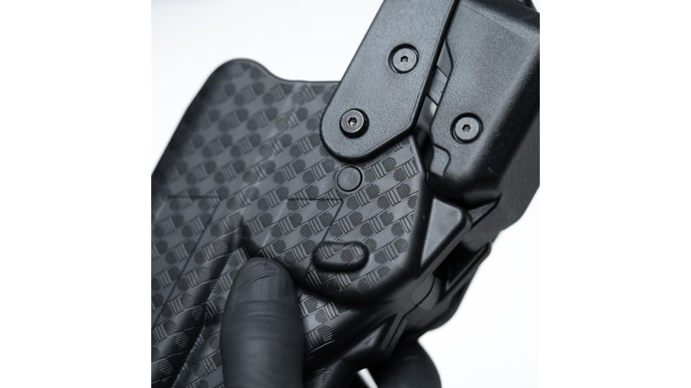 Alien Gear Holsters Rapid Force Polymer Level III OWB Belt Duty Holster, Glock 19/19X/19 MOS/23 Gen 1-4/44/45/45 MOS, Glock 17/17 MOS/22 Gen 1-4/47/47 MOS, Right Hand, Matte Black, No Light, R3-M-0057-BK-RH-L0-A0-B