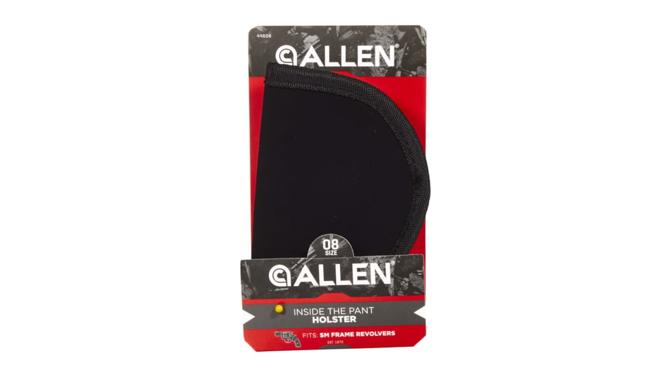Allen Inside The Pant Handgun Holster, 2-Inch Small Frame 5 Shot Revolvers with Hammer Spur, Black, 8, 44608