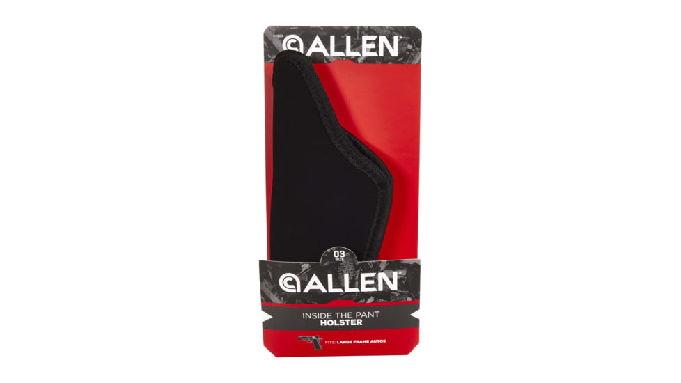 Allen Inside The Pant Handgun Holster, Most 4.5 to 5 Inch Barrel Full-Size Semi-Auto Handguns, Black, 3, 44603