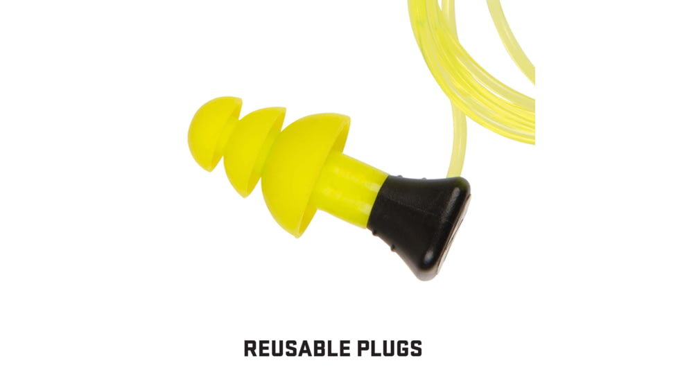 Allen ULTRX Tethered Silicone Ear Plugs, 3-Pairs, Yellow, 4118
