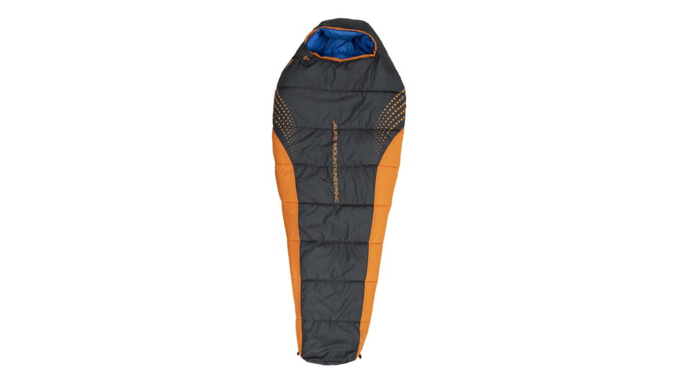 ALPS Brands Alps Mountaineering Blaze 0 Regular Sleeping Bag 32x80 Charcoal/Orange, 4551111