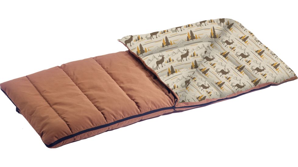 American Trails Safari 5 Sleeping Bag, Burnt Orange, 39x80 3iF2501ZW