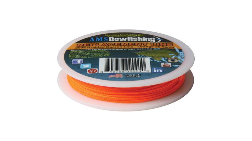 AMS Retriever Bowfishing Line, Orange 200 lb. 25 yds. L2025-ORG