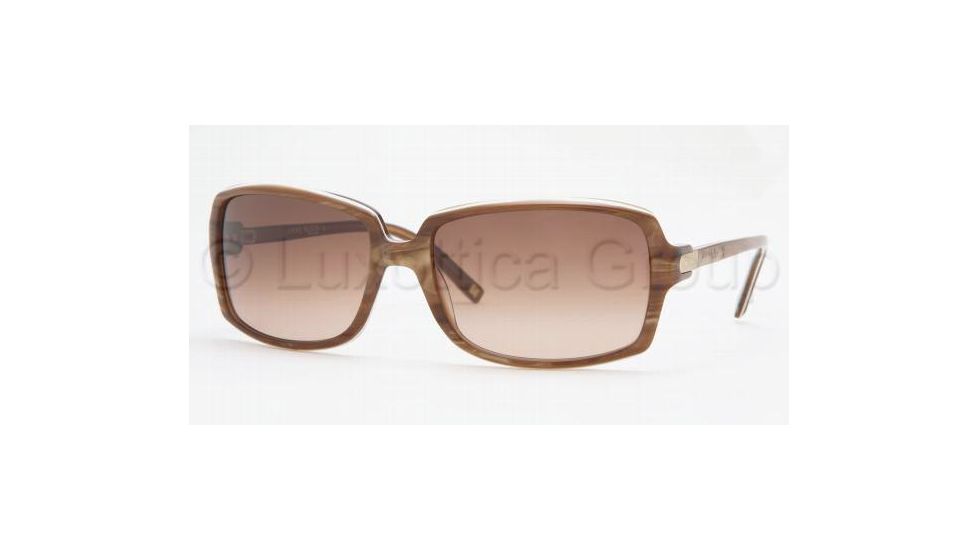 Anne Klein AK3150 Sunglasses with No Line Progressive Rx Prescription Lenses, Amber Marble Frame / 59 mm Prescription Lenses