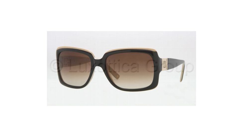 Anne Klein AK3165 Bifocal Sunglasses Black/Camel Frame / 54 mm Prescription Lenses, 305 78 5417