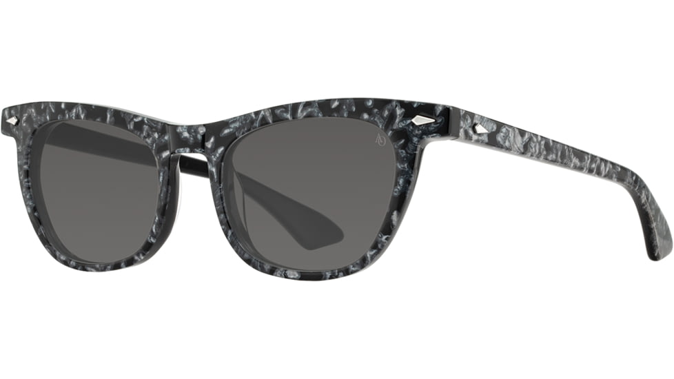 AO Lucinda Sunglasses - Womens, Obsidian, True Color Gray AOLite Nylon Lenses, Obsidian / True Color Gray Polarized Lens, 51-20-140, LUC351ST--GYN-P