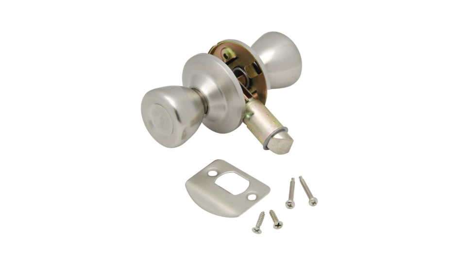 AP Products Passage Door Knob, Stainless Steel, 013-203-SS