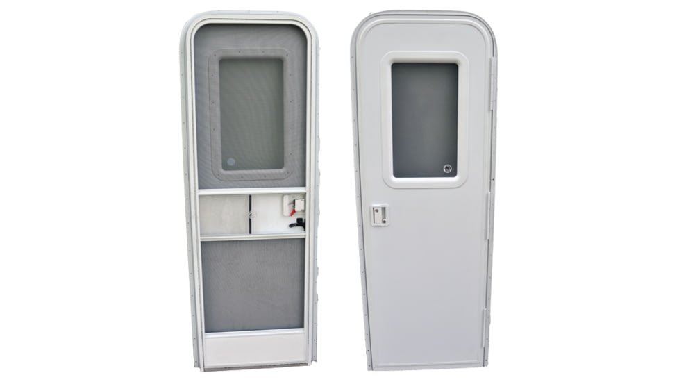 AP Products RV Entrance Door Window Frame, White, 015-2014742