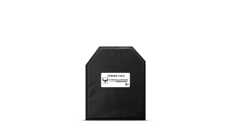 AR500 Armor Level IIIA 8x10 Hybrid ASC Soft Body Armor Plate, Black, 9286