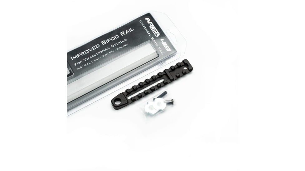 Area 419 Improved Bipod Picatinny Rail, 4.8 in, 10 Slot, Snag Free, Black, 419-IBR