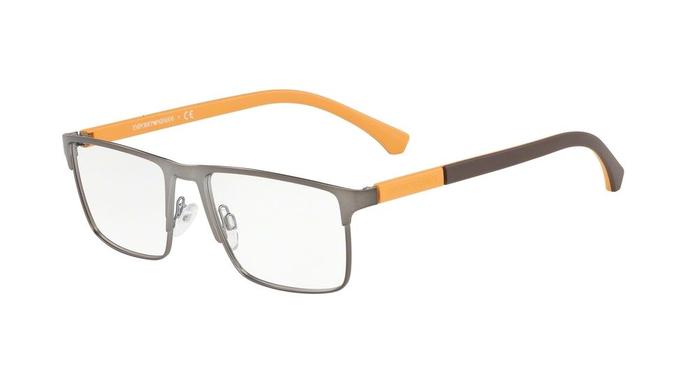 Armani EA1095 Eyeglass Frames 3282-53 - Matte Gunmetal