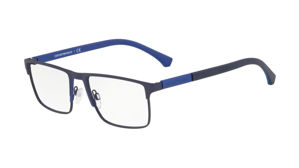 Armani EA1095 Eyeglass Frames 3283-53 - Matte Blue/Bluette