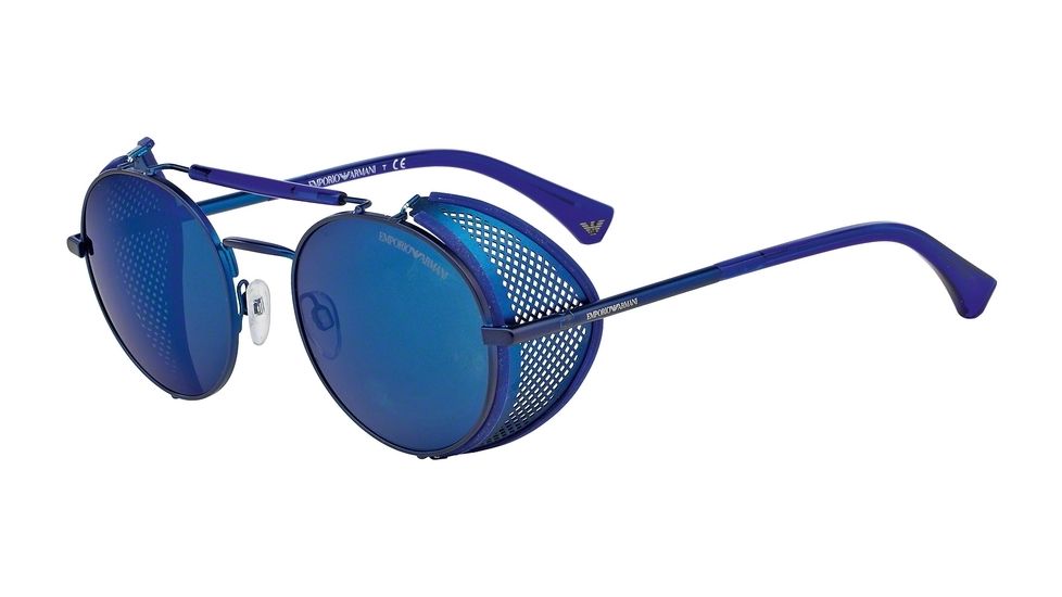 Armani EA2017Z Single Vision Prescription Sunglasses EA2017Z-305096-50 - Lens Diameter 50 mm, Frame Color Matte Blue