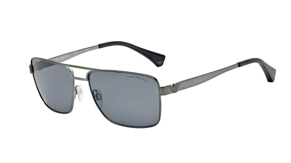 Armani EA2019 Progressive Prescription Sunglasses EA2019-300381-58 - Lens Diameter 58 mm, Frame Color Matte Gunmetal
