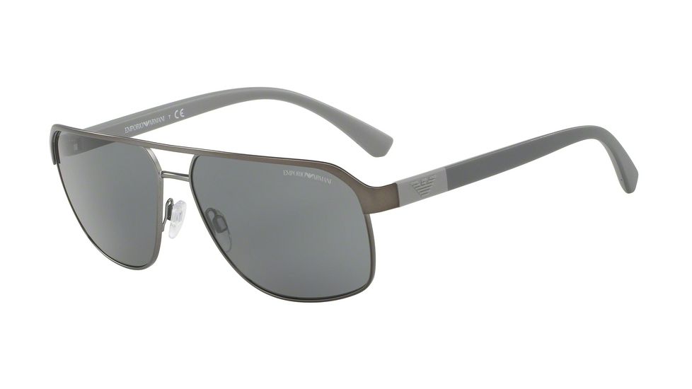 Armani EA2039 Bifocal Prescription Sunglasses EA2039-300387-62 - Lens Diameter 62 mm, Frame Color Matte Gunmetal