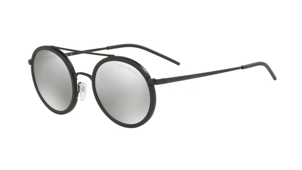 Armani EA2041 Single Vision Prescription Sunglasses EA2041-30016G-50 - Lens Diameter 50 mm, Frame Color Matte Black