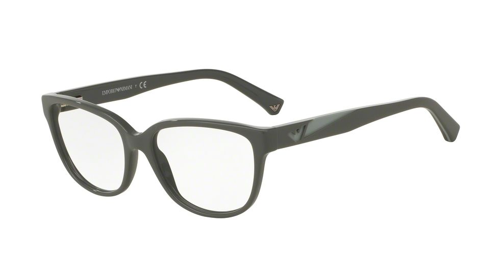 Armani EA3081 Eyeglass Frames 5510-52 - Grey Frame