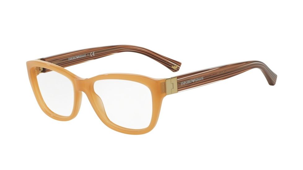 Armani EA3084F Eyeglass Frames 5506-54 - Opal Honey Frame