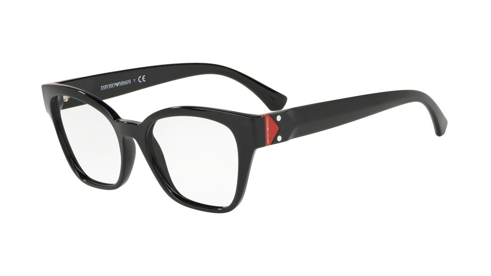 Armani EA3132 Eyeglass Frames 5017-52 - Black Frame