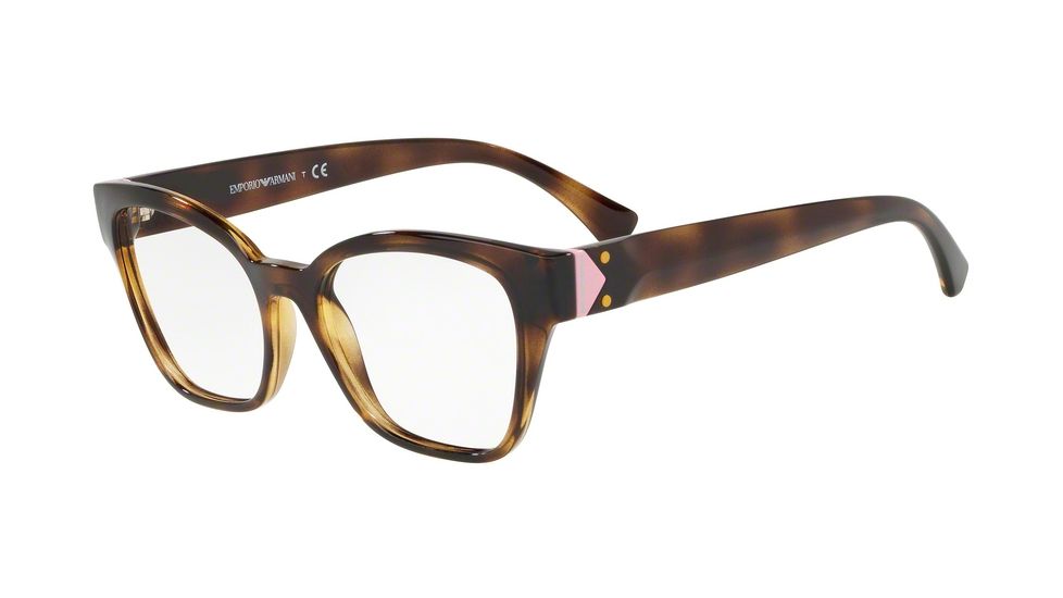 Armani EA3132 Eyeglass Frames 5026-52 - Dark Havana Frame