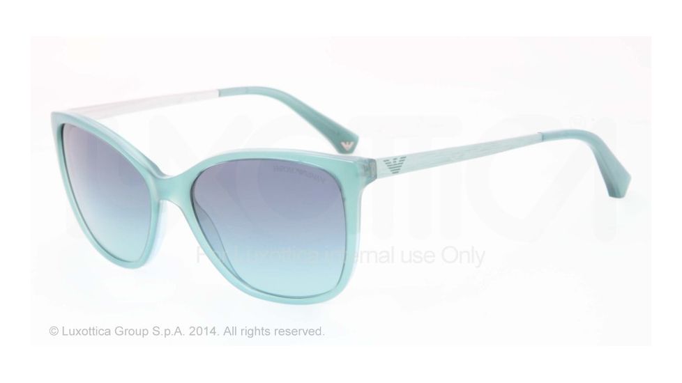 Armani EA4025 Bifocal Prescription Sunglasses EA4025-52044S-55 - Lens Diameter 55 mm, Frame Color Opal Green