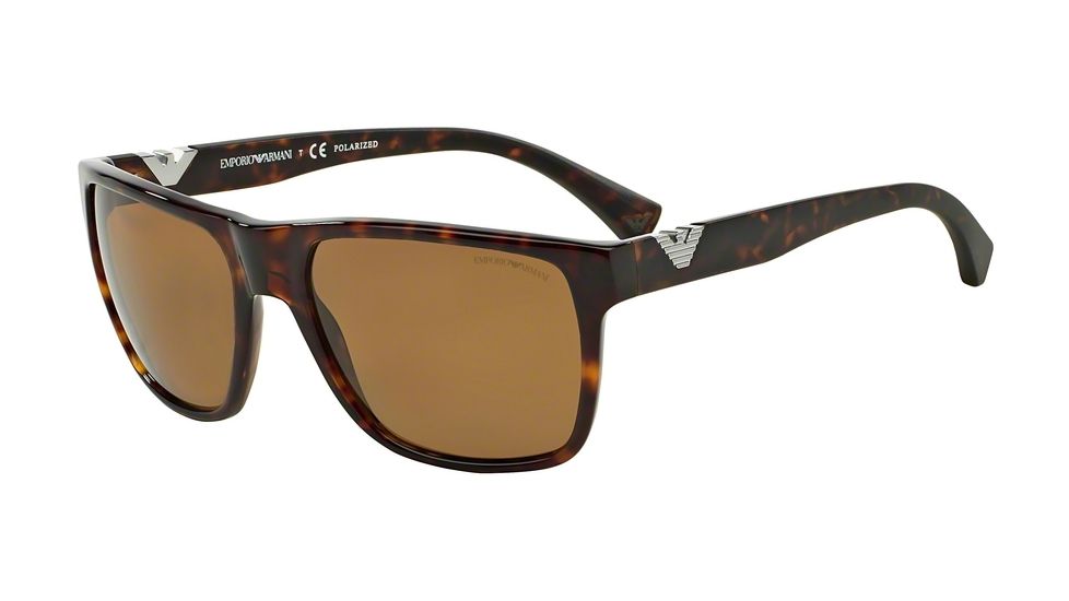 Armani EA4035F Progressive Prescription Sunglasses EA4035F-502683-58 - Lens Diameter 58 mm, Frame Color Dark Havana