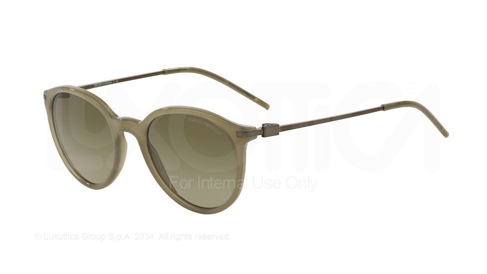 Armani EA4050 Sunglasses 538413-50 - Opal Turtledove Frame, Brown Gradient Lenses
