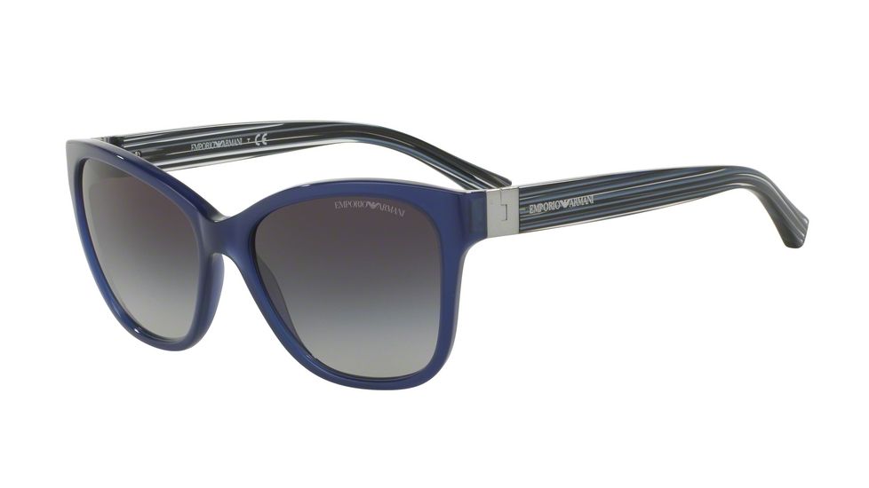 Armani EA4068F Bifocal Prescription Sunglasses EA4068F-55188G-57 - Lens Diameter 57 mm, Frame Color Opal Blue