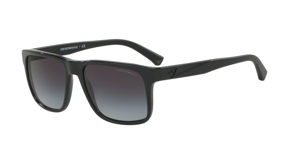 Armani EA4071F Sunglasses 50178G-56 - Black Frame, Grey Gradient Lenses
